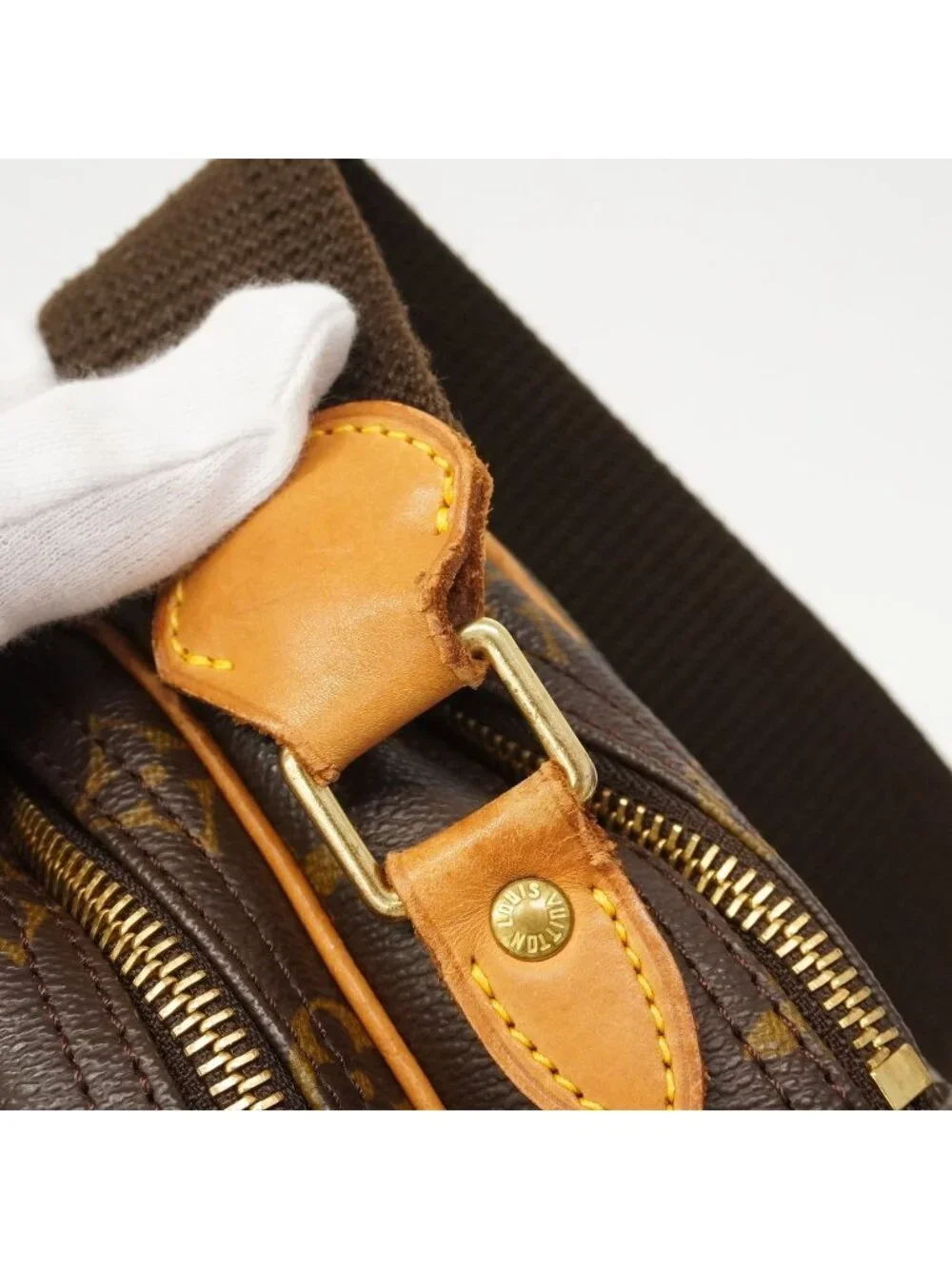 Louis Vuitton Shoulder Bag Monogram Reporter PM Brown